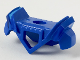 Minifigure Armor Breastplate with Pentagonal Cutout on Front and 2 Studs on Back, Angular Shoulders with Molded Trans-Dark Blue Ridges Pattern, 28350pb01  