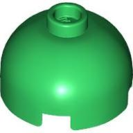 Brick, Round 2 x 2 Dome Top, 553 Green N