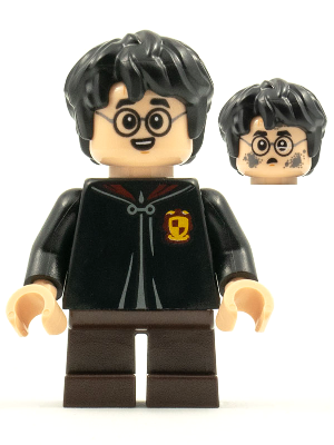 Минифигурка Lego Harry Potter Harry Potter - Black Torso Gryffindor Robe, Dark Brown Short Legs hp247