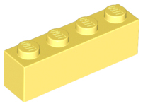 Кирпич LEGO Brick 1 x 4 3010 (6146) Bright Light Yellow N