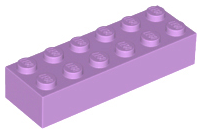 Brick 2 x 6, 2456 Medium Lavender N
