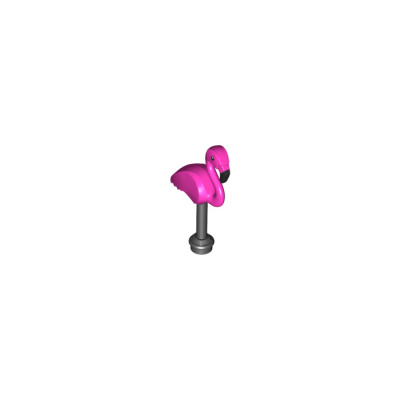 Bird, Flamingo with Dark Pink Body Pattern, 57798pb01 Magenta U