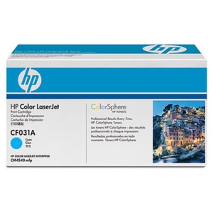 Картридж HP CF031A Cyan голубой оригинальный LaserJet CM4540 CF031A