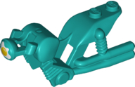 Motorcycle Fairing, Stuntz Dual Exhaust Bike with Fried Egg on Headlight Pattern, 75537pb02 Dark Turquoise U