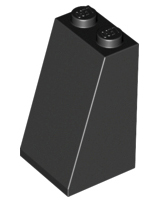 Slope 75 2 x 2 x 3 - Solid Studs, 3684c Black U