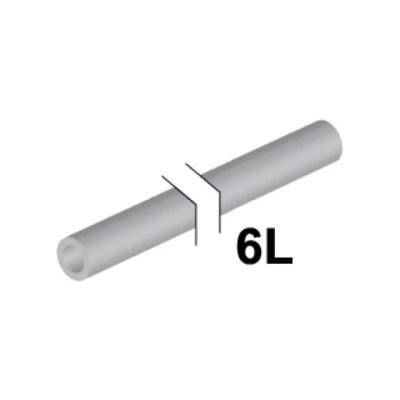 Hose, Rigid 3mm D. 19L / 15.2cm, 75c19 Light Bluish Gray N