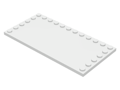 Lego Tile, Modified 6 x 12 with Studs on Edges 6178