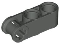 Technic, Axle and Pin Connector Perpendicular 3L with 2 Pin Holes, 42003 Dark Gray U