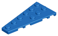 Wedge, Plate 6 x 3 Left, 54384 Blue N
