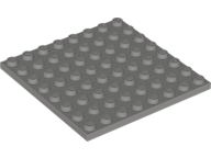 Plate 8 x 8, 41539 Dark Gray U