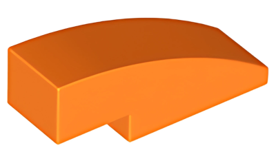 Деталь LEGO Lego Slope, Curved 3 x 1 50950 (1605, 63278) Orange U