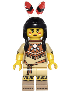 Минифигурка Lego Tribal Woman, Series 15 (Minifigure Only without Stand and Accessories) col232