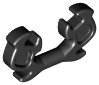 Minifigure, Helmet Ninja Horn Elaborate, 11437 Black U