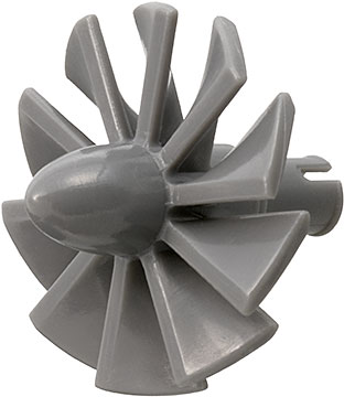 Engine, Large, Center, 10 Blades Dark Bluish Gray U
