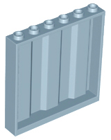 Panel 1 x 6 x 5 with Corrugated Profile, 23405 Sand Blue U