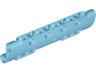 Technic, Panel Curved 11 x 3 with 10 Pin Holes through Panel Surface, 11954 Medium Azure N
