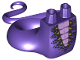 Lower Body, Serpent with Molded Flexible Rubber (Same Color) Tail and Printed Black Scales with Gold Spikes Pattern, 98140pb11  