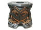 Minifigure Armor Breastplate with Leg Protection with Kingdoms Dragon Heads and Chain Pattern, 2587pb24  