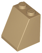 Slope 65 2 x 2 x 2 with Bottom Tube, 3678b Dark Tan U