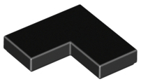 Tile 2 x 2 Corner, 14719 Black U