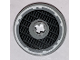 Technic, Disk 3 x 3 with SW Millennium Falcon Grille and White Outline Pattern (Sticker) - Set 75212, 2723pb080  