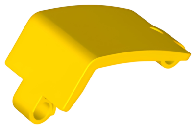 Деталь LEGO Technic, Panel Curved 3 x 5 x 3 24116 Yellow N