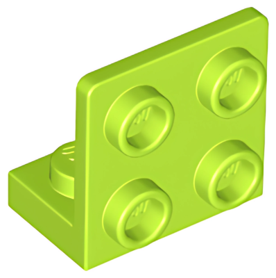 Деталь Lego Скоба Bracket 1 x 2 - 2 x 2 Inverted 99207 Lime U