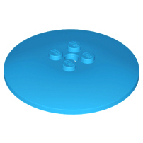 Dish 6 x 6 Inverted (Radar) - Solid Studs, 44375b Dark Azure U
