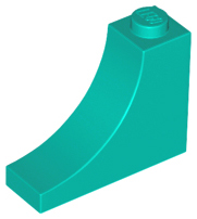 Деталь Lego Арка Arch 1 x 3 x 2 Inverted 18653 Dark Turquoise U