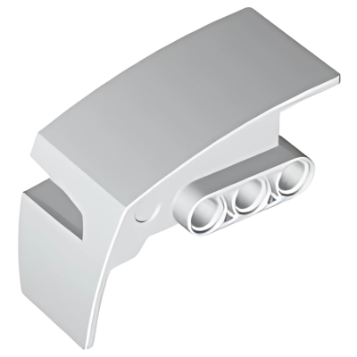 Деталь LEGO Technic, Panel Car Mudguard Right 61070 White U