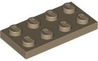 Plate 2 x 4, 3020 Dark Tan N
