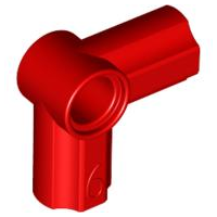 Technic, Axle and Pin Connector Angled #6 - 90 degrees, 32014 Red N