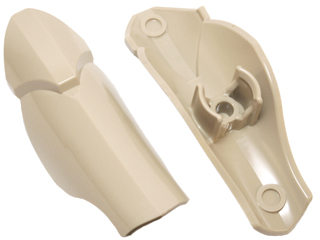 Деталь Lego Large Figure Armor, Leg Shin Guard with Ball Joint Socket 21562 Tan U