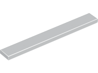 Tile 1 x 8, 4162 Light Bluish Gray N