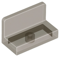 Panel 1 x 2 x 1 with Rounded Corners, 4865b Trans-Brown U