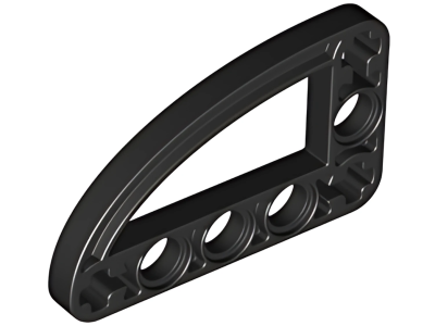 Деталь LEGO Technic, Liftarm, Modified L-Shape Quarter Ellipse Thin 3 x 5 32250 (65714) Black U