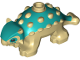 Dinosaur Ankylosaurus Baby with Dark Turquoise Back and Black Eyes Pattern (Jurassic World Bumpy), 67443pb02
