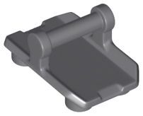 Plate, Modified 2 x 3 Inverted with 4 Studs and Bar Handle on Bottom (Rocker Plate), 30166 Dark Bluish Gray N