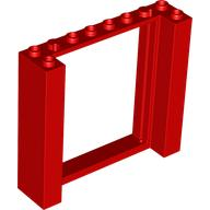 Door, Frame 2 x 8 x 6, 80400 Red N