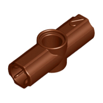 Technic, Axle and Pin Connector Angled #2 - 180 degrees, 32034 Reddish Brown N