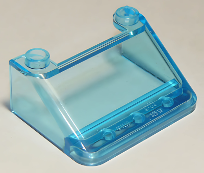 Деталь Lego стекло Windscreen 3 x 4 x 1 1/3 Large Glass Surface 57783 Trans-Light Blue U 