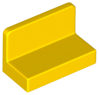 Panel 1 x 2 x 1 with Rounded Corners, 4865b Yellow U
