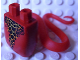 Lower Body, Serpent with Molded Flexible Rubber (Same Color) Tail and Printed Black and Orange Scales Pattern, 98140pb09  