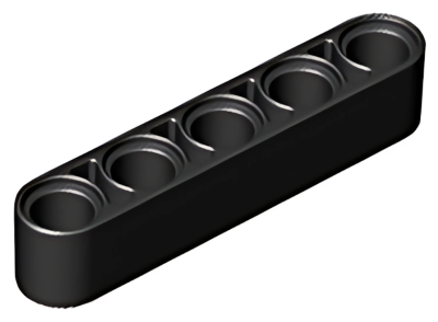 Деталь LEGO Technic, Liftarm Thick 1 x 5 32316 Black N