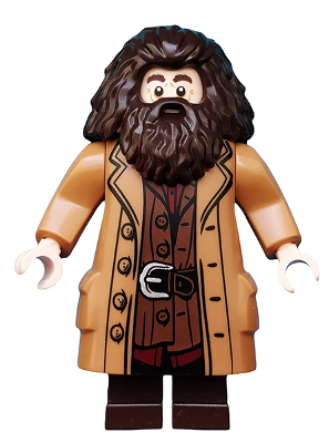 Минифигурка Lego Harry Potter Rubeus Hagrid - Medium Nougat Topcoat with Buttons hp144 U