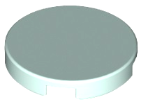Tile, Round 2 x 2 with Bottom Stud Holder, 14769 Light Aqua U