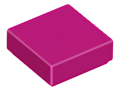 Деталь LEGO Tile 1 x 1 with Groove 3070b Magenta U