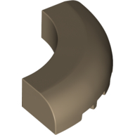 Brick, Round Corner 5 x 5 without Studs, 24599 Dark Tan U