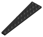 Wedge, Plate 12 x 3 Right, 47398 Black U