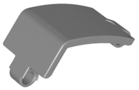 Technic, Panel Curved 3 x 5 x 3, 24116 Dark Bluish Gray U